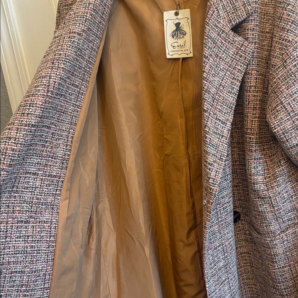 Easel Multicolor Tweed Jacket - Picture 5 of 7